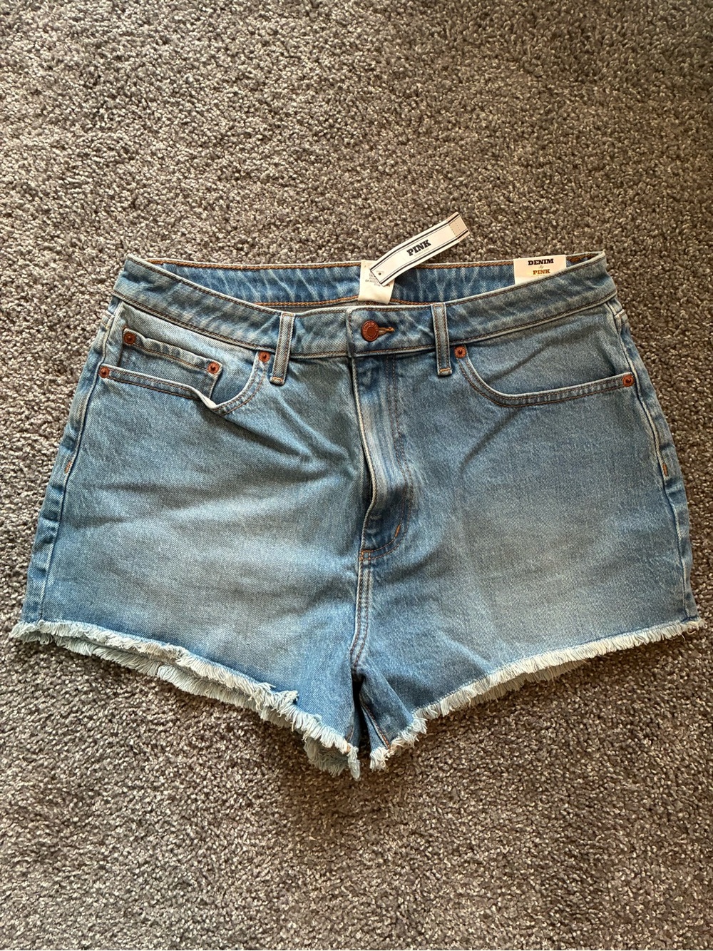 NWT Victoria’s Secret Pink High Rise Cut-Off Shorts – Size 14